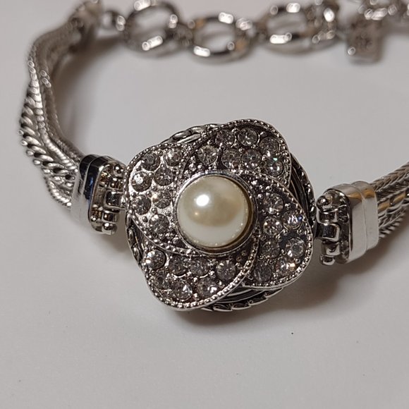 Cute Silver Tone Bracelet Or Anklet Just Under 9 Inches - Picture 7 of 13